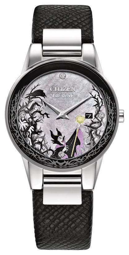 Maleficent's Charm Gray Dial Leather Strap GA1080-41Y