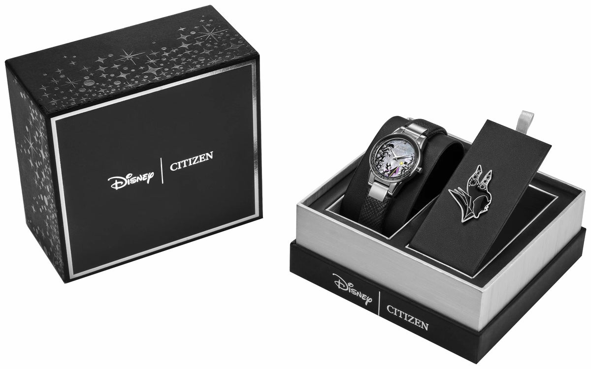Maleficent's Charm Gray Dial Leather Strap GA1080-41Y