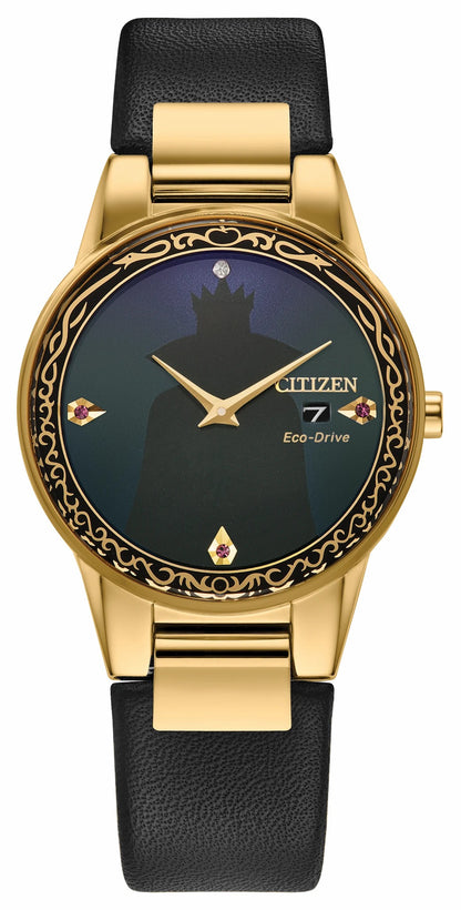 Evil Queen Shadow Black Dial Leather Strap GA1082-46W