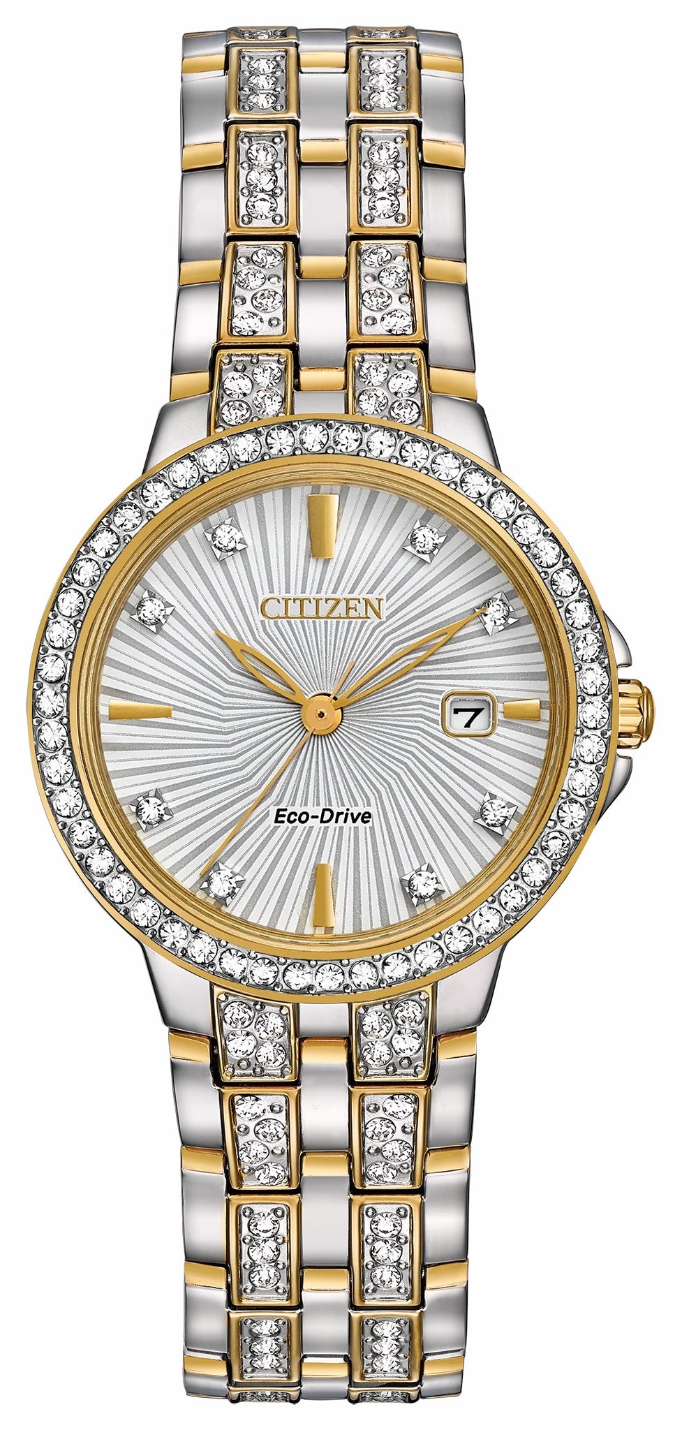 Silhouette Crystal - Ladies Eco-Drive Sparkle Dimaond Watch