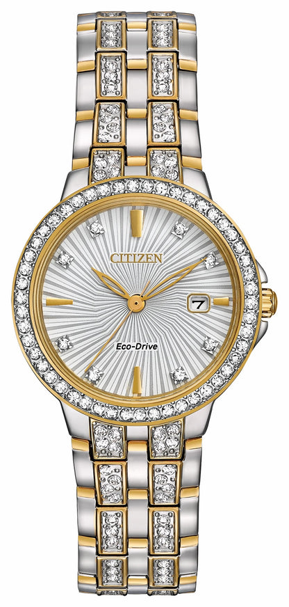 Silhouette Crystal - Ladies Eco-Drive Sparkle Dimaond Watch