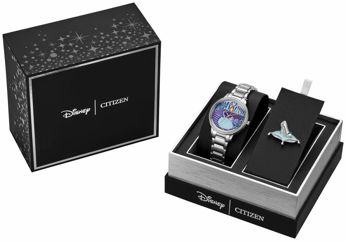 Cinderella Blue Dial Stainless Steel Bracelet FE7041-51W