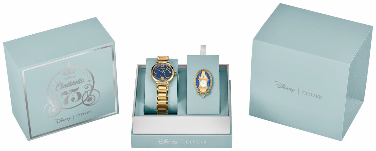 Citizen L Cinderella 75th Anniversary Blue Dial Stainless Steel Bracelet EM1068-69W