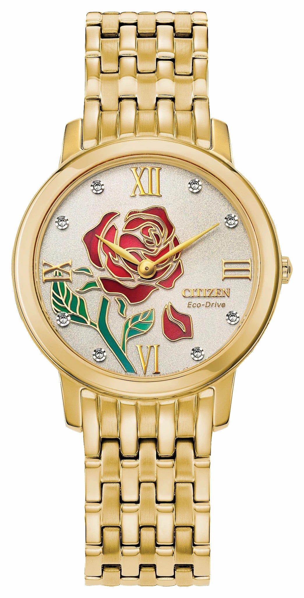 Belle Diamond Champagne Dial Stainless Steel Bracelet EX1492-59W