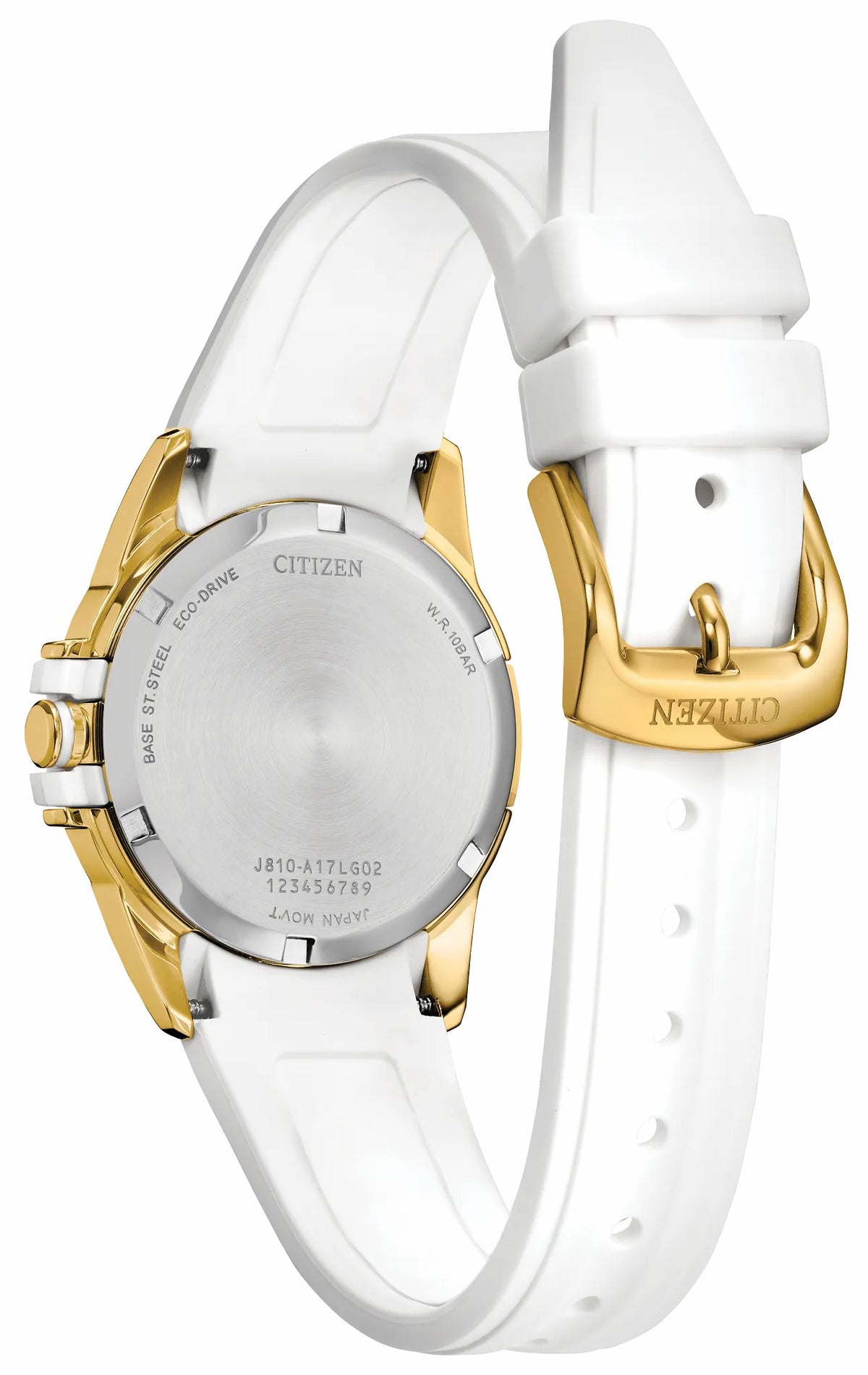 Veya Silver-Tone Dial Silicone Strap FE1262-03A