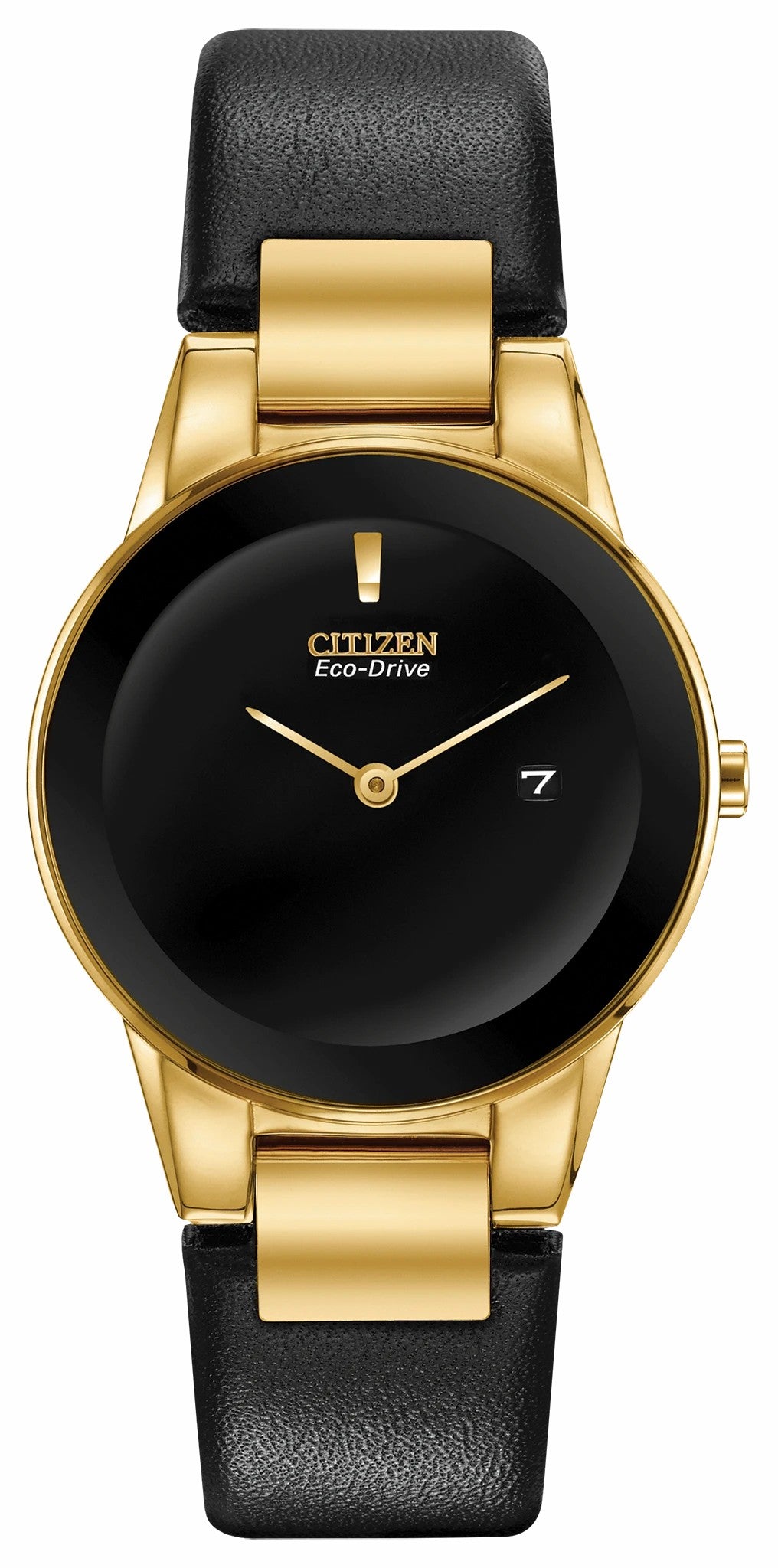 Citizen Axiom Ladies Eco-Drive Gold Black Dial Watch