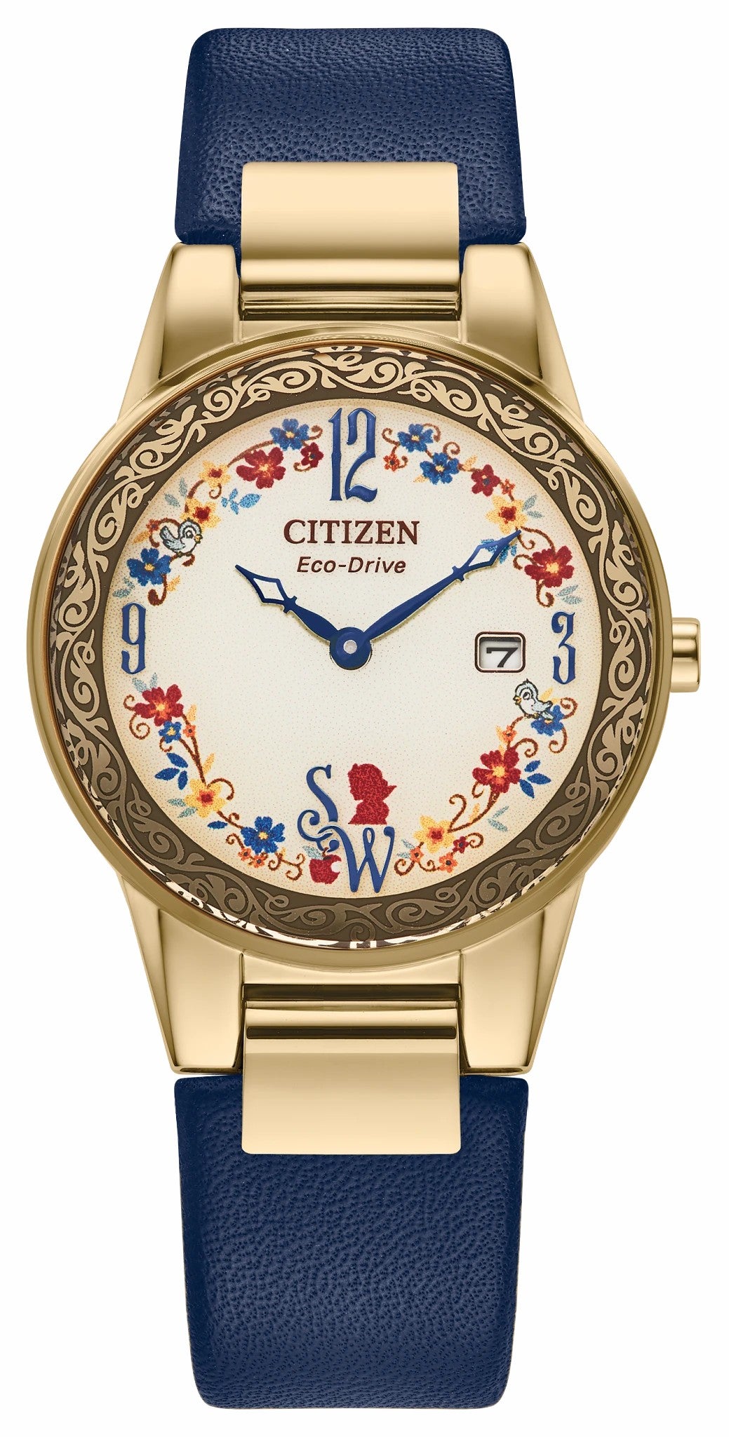 Snow White Flora Beige Dial Leather Strap GA1079-41W