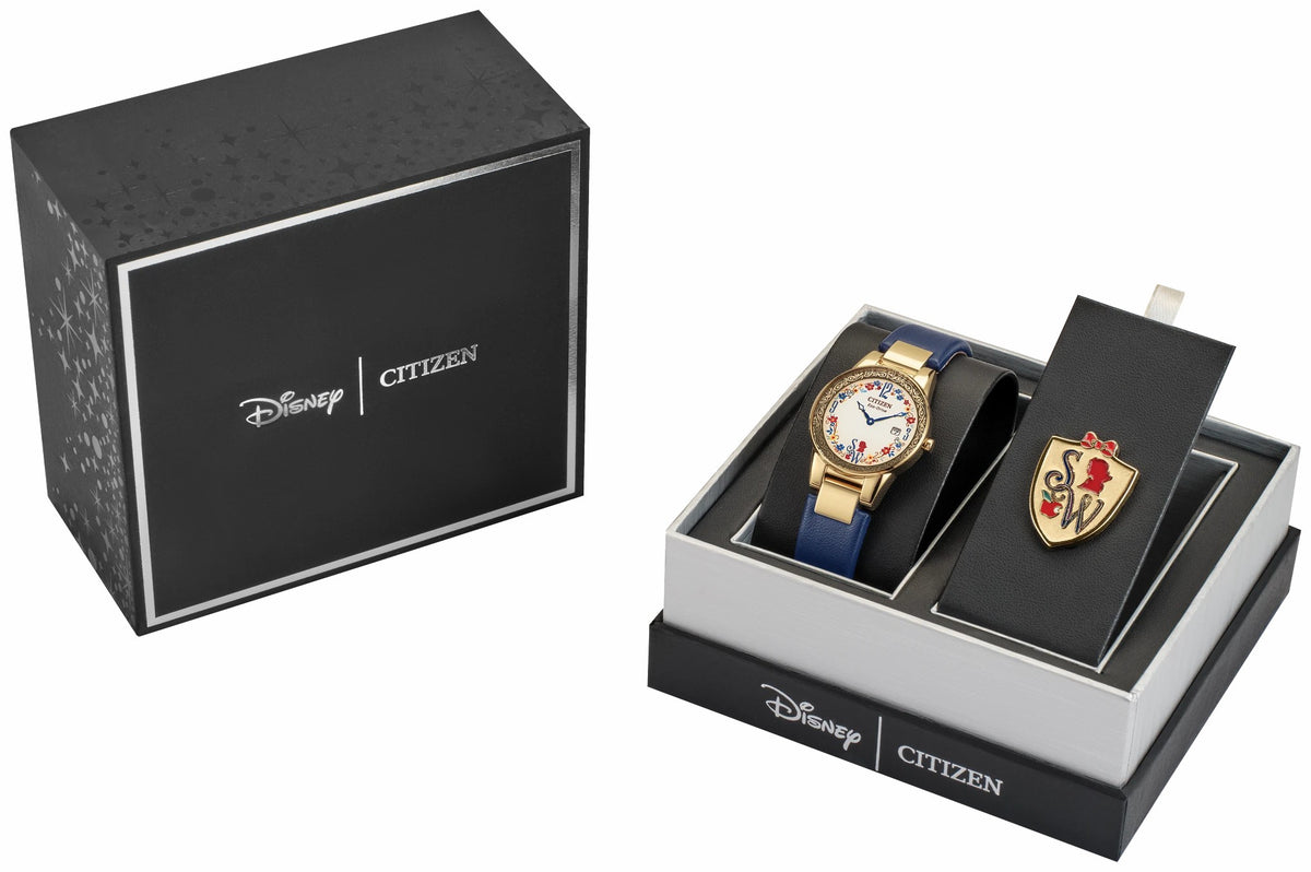 Snow White Flora Beige Dial Leather Strap GA1079-41W