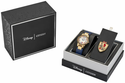 Snow White Flora Beige Dial Leather Strap GA1079-41W