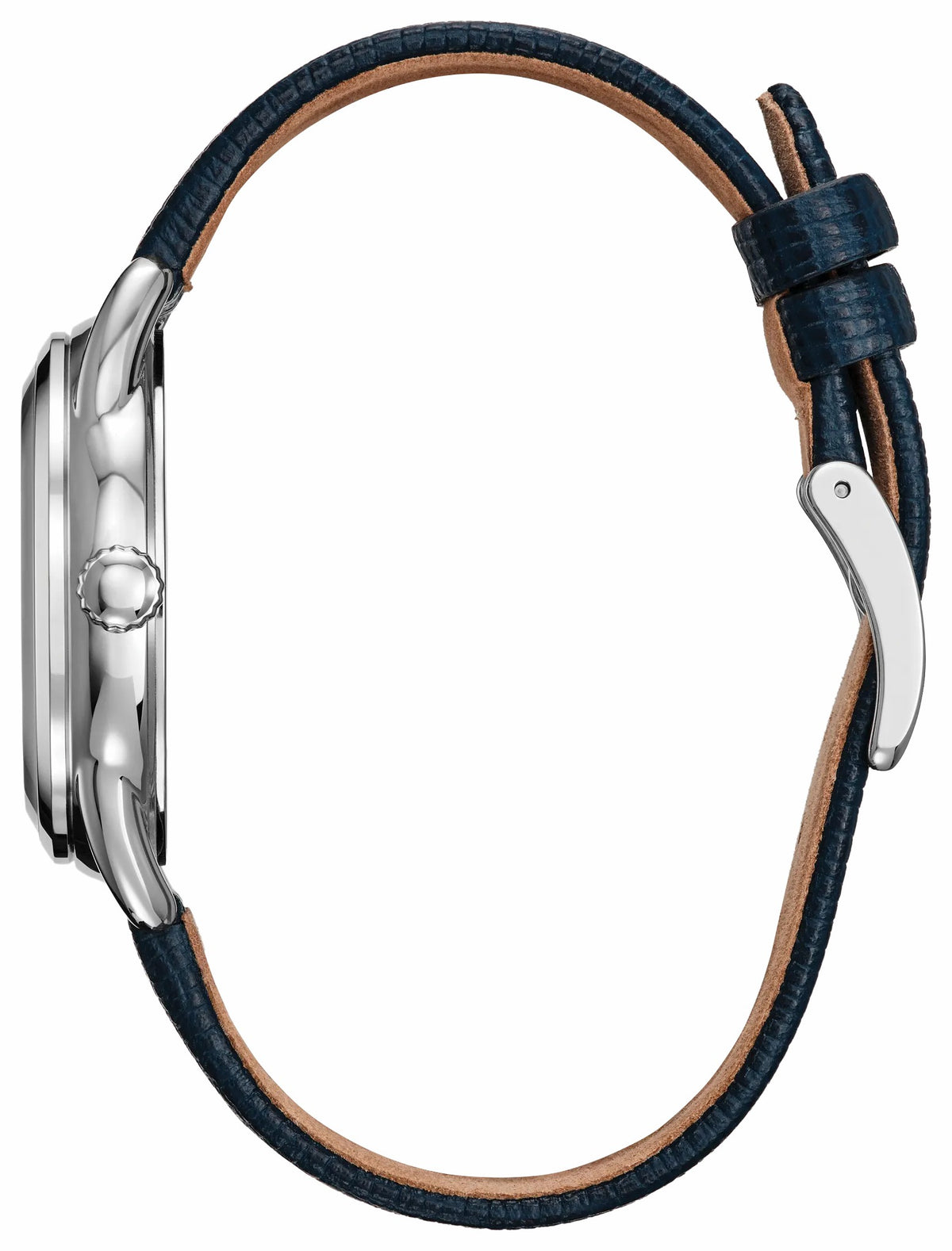 Mickey Mouse and Minnie Mouse Picnic Pedal Blue Dial Leather Strap FE7097-05W