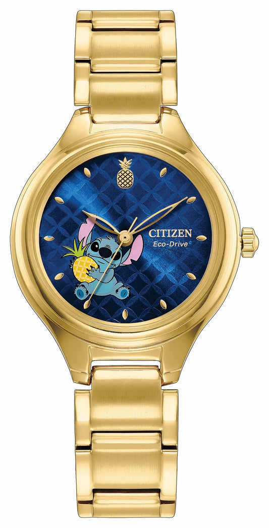 Aloha, Stitch! Blue Dial Stainless Steel Bracelet FE2108-59W