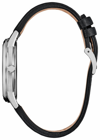 Sensational Six Road Trip Silver-Tone Dial Leather Strap FE7110-09W