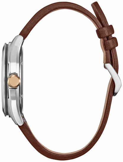Mickey Mouse Explorer Green Dial Leather Strap AW1149-06W