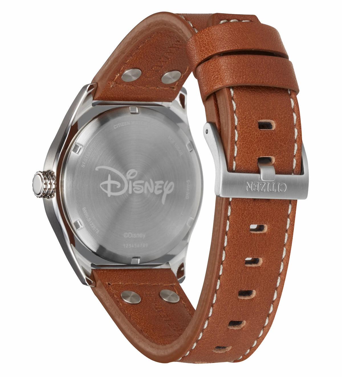 Mickey Aviator Ivory Dial Leather Strap BV1088-08W