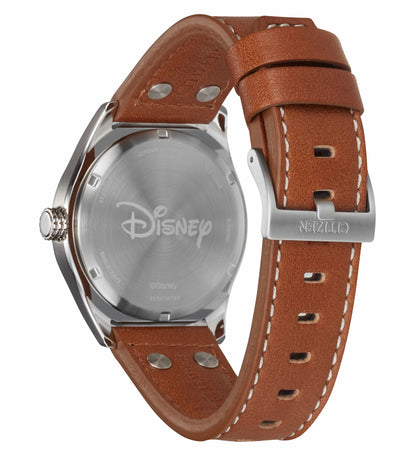 Mickey Aviator Ivory Dial Leather Strap BV1088-08W