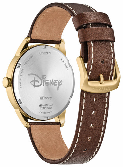 Donald Duck and Crew Beige Dial Leather Strap AW0093-04W