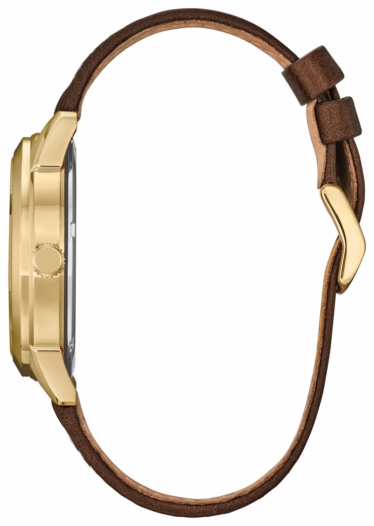 Donald Duck and Crew Beige Dial Leather Strap AW0093-04W