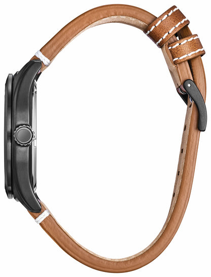 Batter's up Mickey Brown Dial Leather Strap BV1089-05W