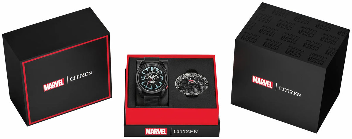 Venom "Lethal Protector" Black Dial Polyurethane Strap AW2065-41W