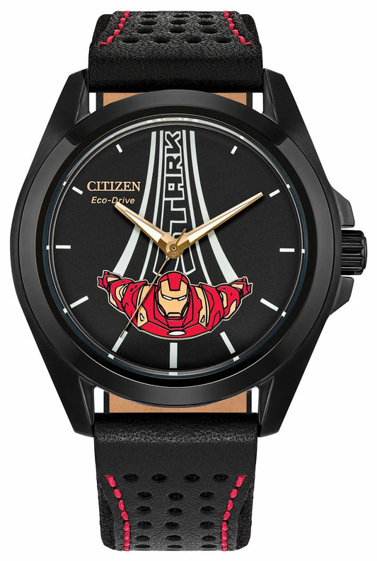 Stark, Kinda Sorta Famous Black Dial Leather Strap AW2095-41W