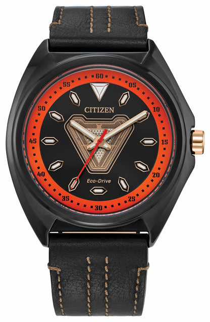 Tony Stark '63 Black Dial Leather Strap AW2075-05W
