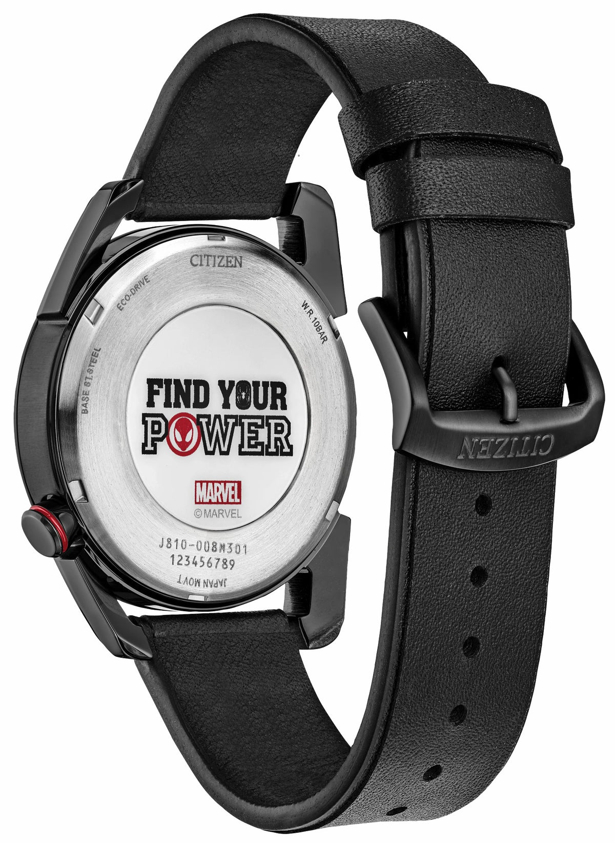 Miles Morales Black Dial Leather Strap AW1685-00W