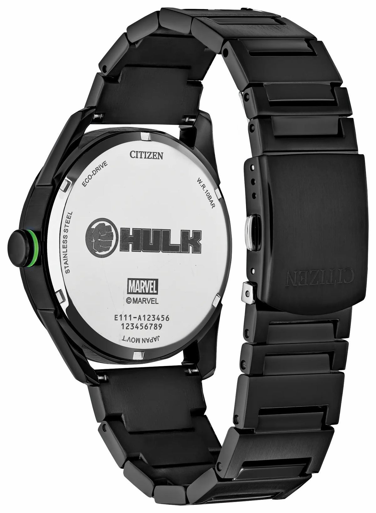 Hulk, Green Goliath Black Dial Stainless Steel Bracelet BM7675-57W