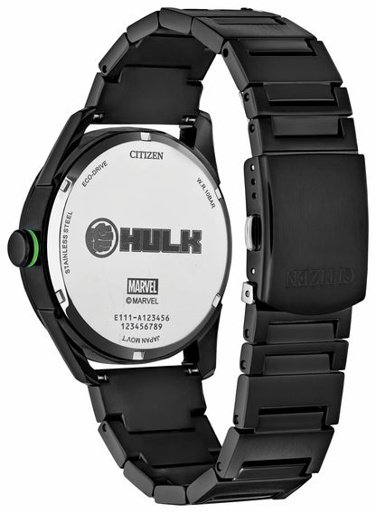 Hulk, Green Goliath Black Dial Stainless Steel Bracelet BM7675-57W