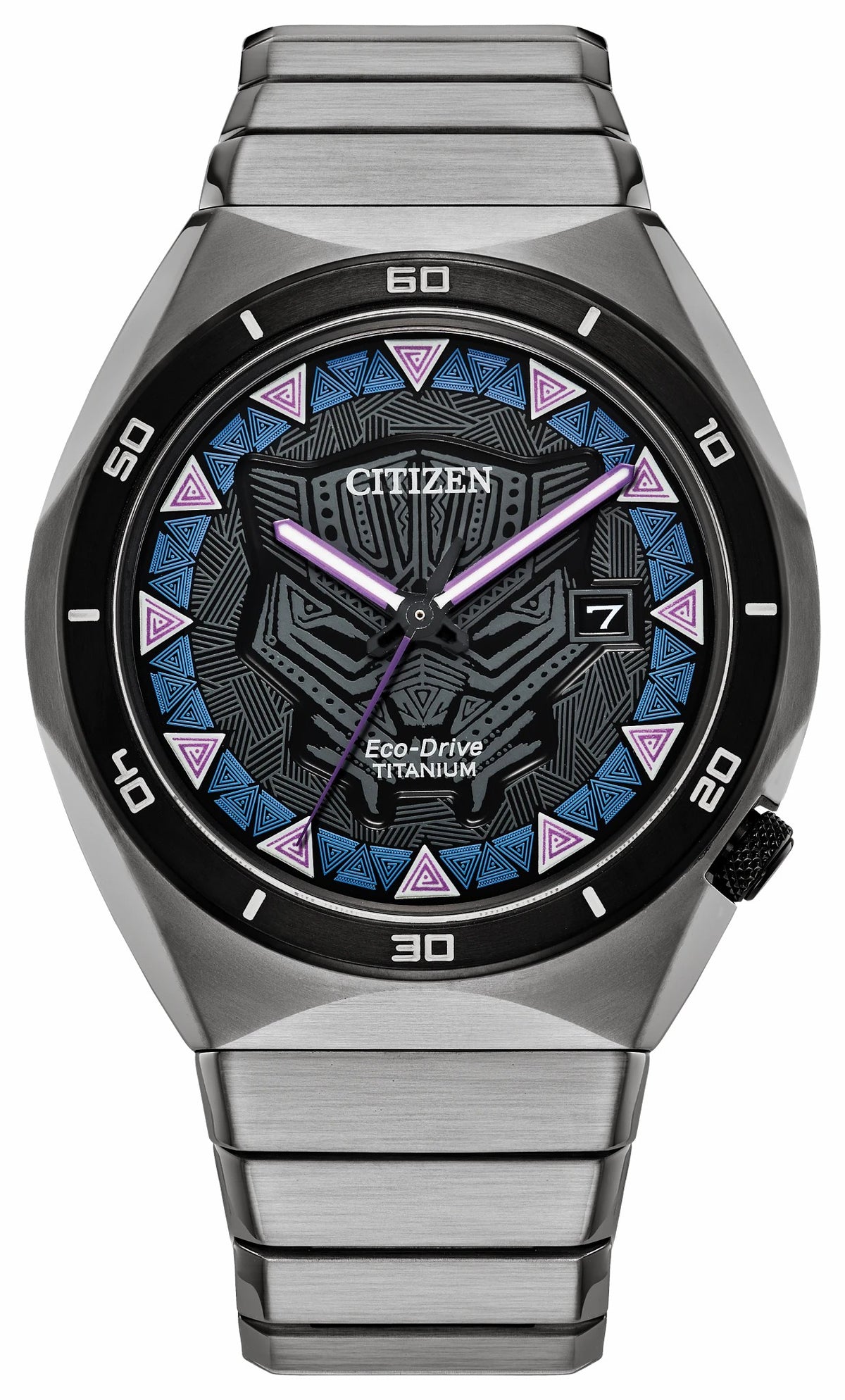 Black Panther Black Dial Super Titanium Bracelet AW1668-50W