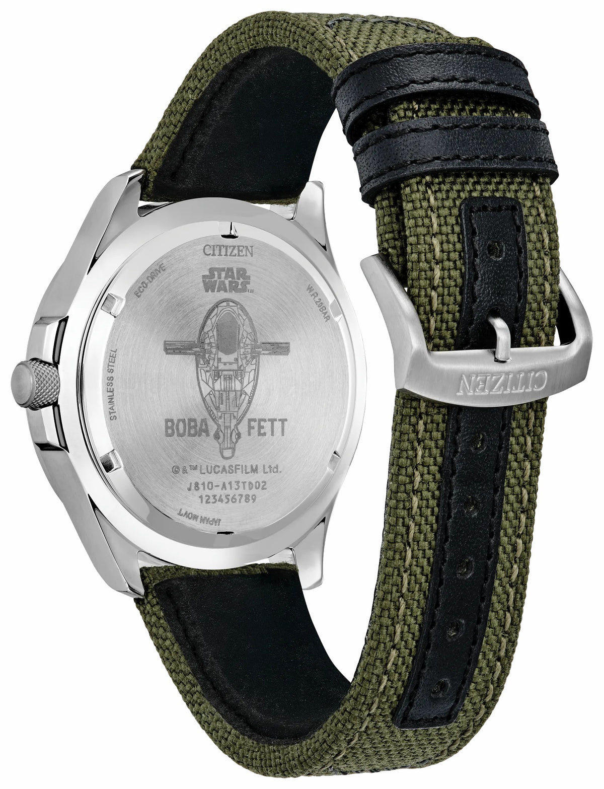 Boba Fett Green Dial Nylon Strap AW1418-06W
