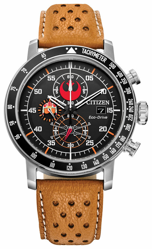 Rebel Pilot Black Dial Leather Strap CA0761-06W