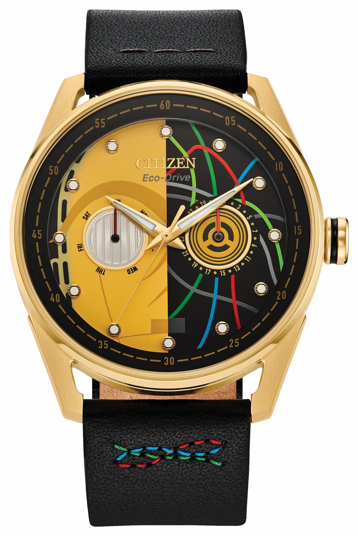 C-3PO Rewired Multiple Dial Leather Strap BU4026-05W