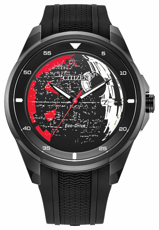 Death Star, Vader's Shadow Black Dial Silicone Strap AW1606-06W