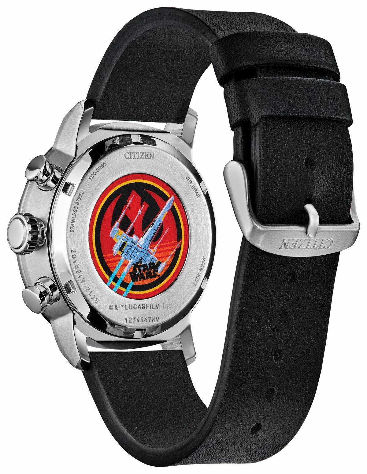 Rebel Starfighter Black Dial Leather Strap CA0870-43W