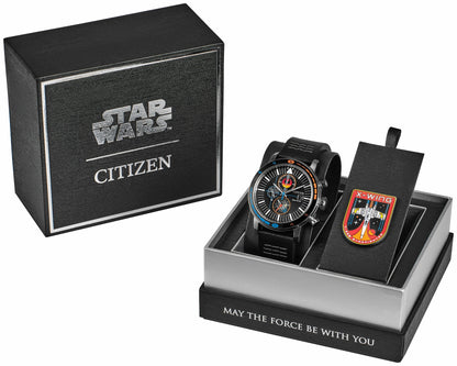 Rebel Starfighter Black Dial Leather Strap CA0870-43W