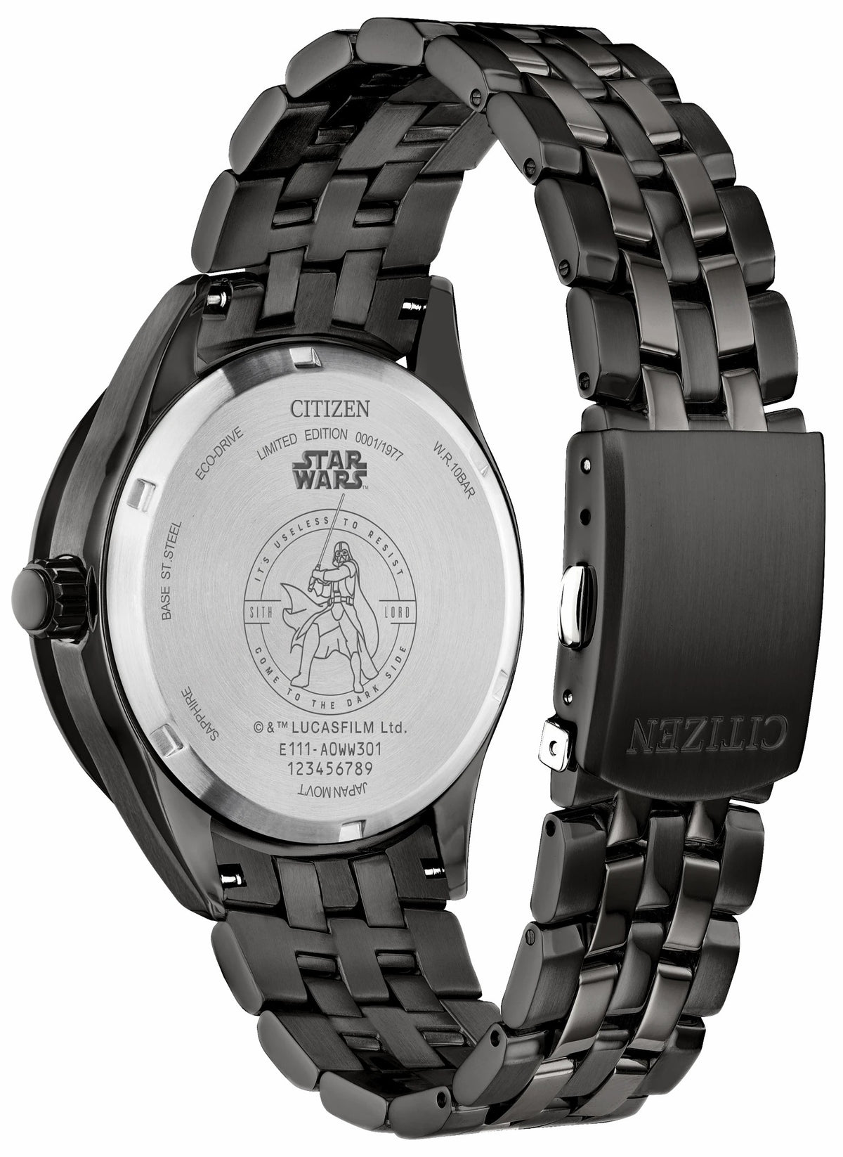 Darth Vader Returns Black Dial Stainless Steel Bracelet BM7255-61W