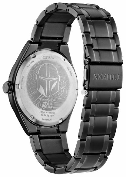 Mandalorian Black Dial Stainless Steel Bracelet AW2045-57W