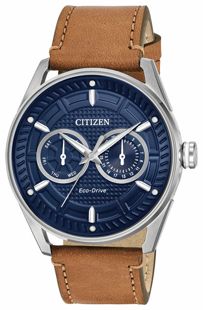 CTO - Men's Eco-Drive BU4020-01L Leather Strap Watch
