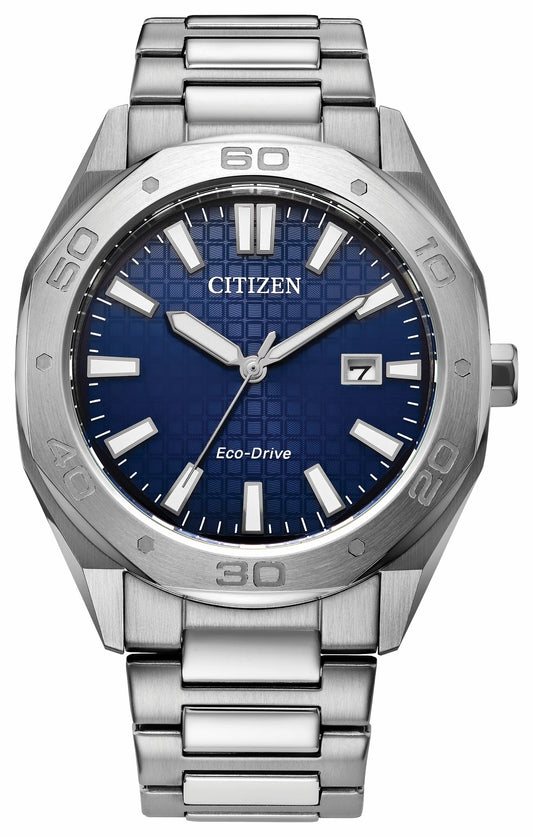 Odyn Blue Dial Stainless Steel Bracelet BM7630-80L
