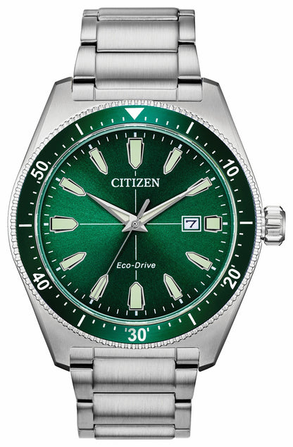 Citizen Vintage Brycen Sport Eco-Drive Green Dial Watch