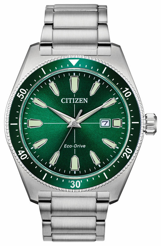 Citizen Vintage Brycen Sport Eco-Drive Green Dial Watch