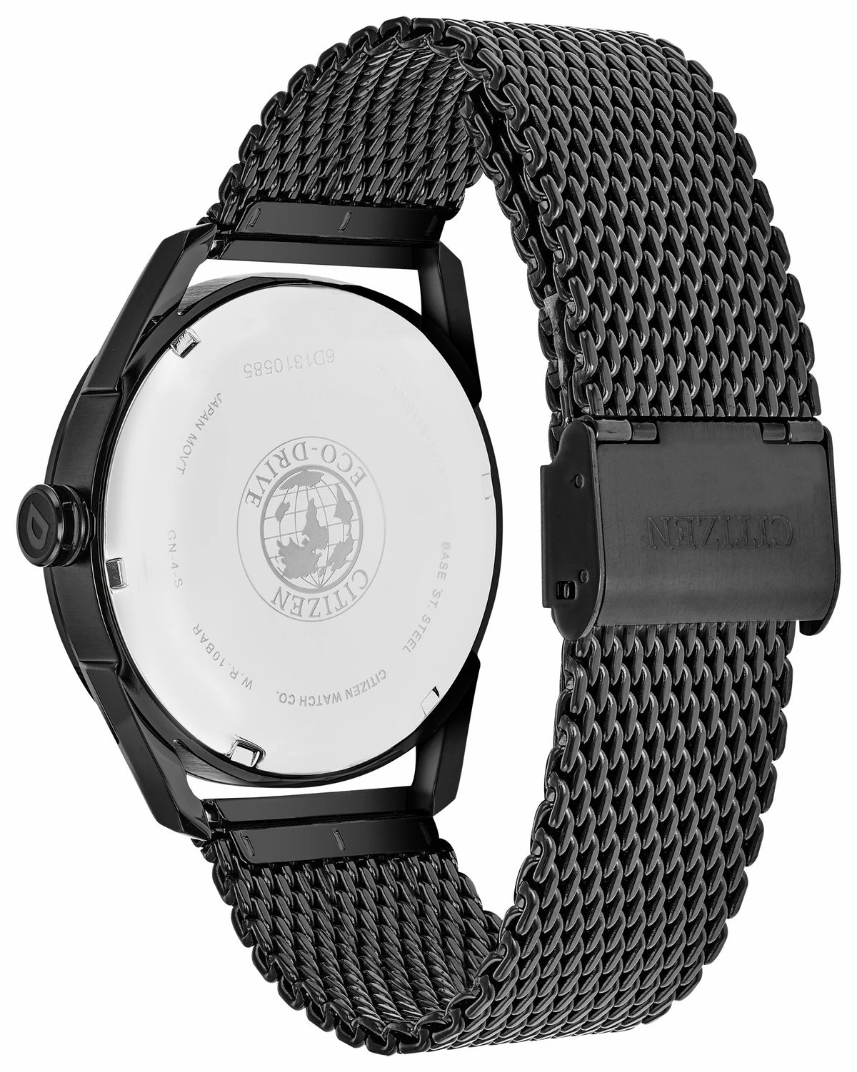CTO -Men's Eco-Drive BM6988-57E Black Mesh Strap Watch